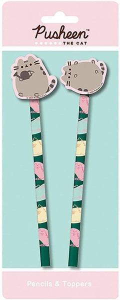 Pusheen |  Pencils & Toppers|  Botanical | Multi Coloured | 2 Pack