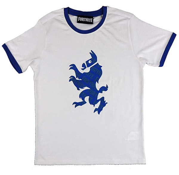 FORTNITE | LLAMA | White | Short Sleeved | Unisex Kids | Crew | Gaming Cotton T-Shirt Sizes 10 - 14 Years