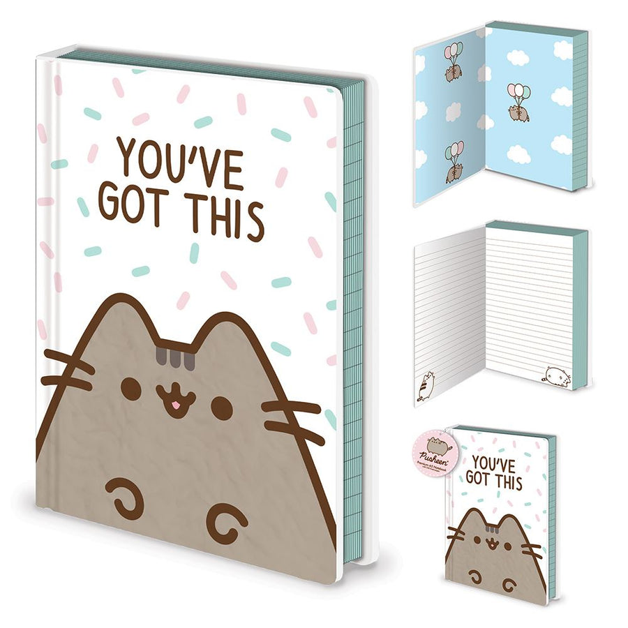 Pusheen (You've Got This) Furry Premium A5 Notebook