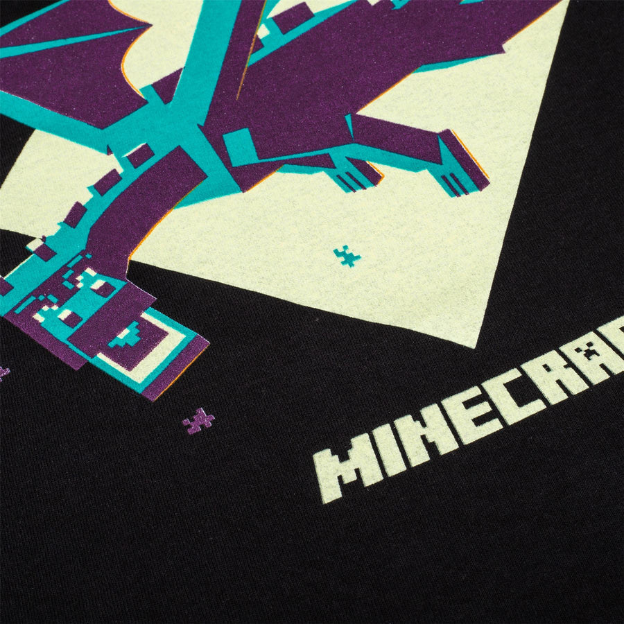 Minecraft | EnderDragon | Kids | Black T-Shirt | 5-6YR