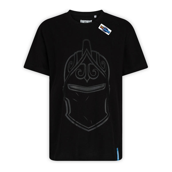 FORTNITE | KNIGHT | Black | Short Sleeved | Unisex Kids | Crew | Gaming Cotton T-Shirt Sizes 10 - 16 Years