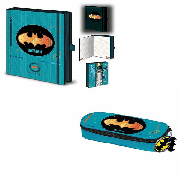 DC Comics Batman Bat Tech Large Pencil Case and Notebook