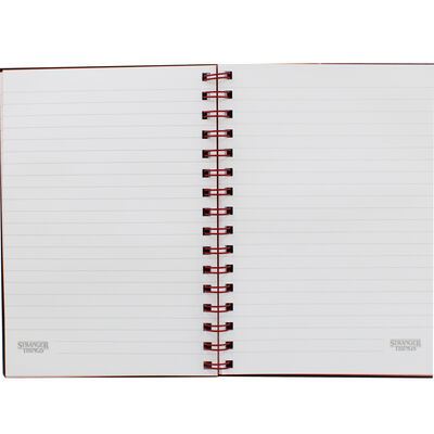 STRANGER THINGS A5 Metaliic Front Spiral Bound Note Book