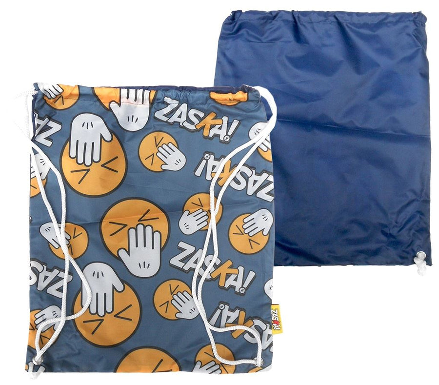 HAND OVER MOUTH Emoji Drawstring Trainer School Bag 44.5 cm x 38 cm