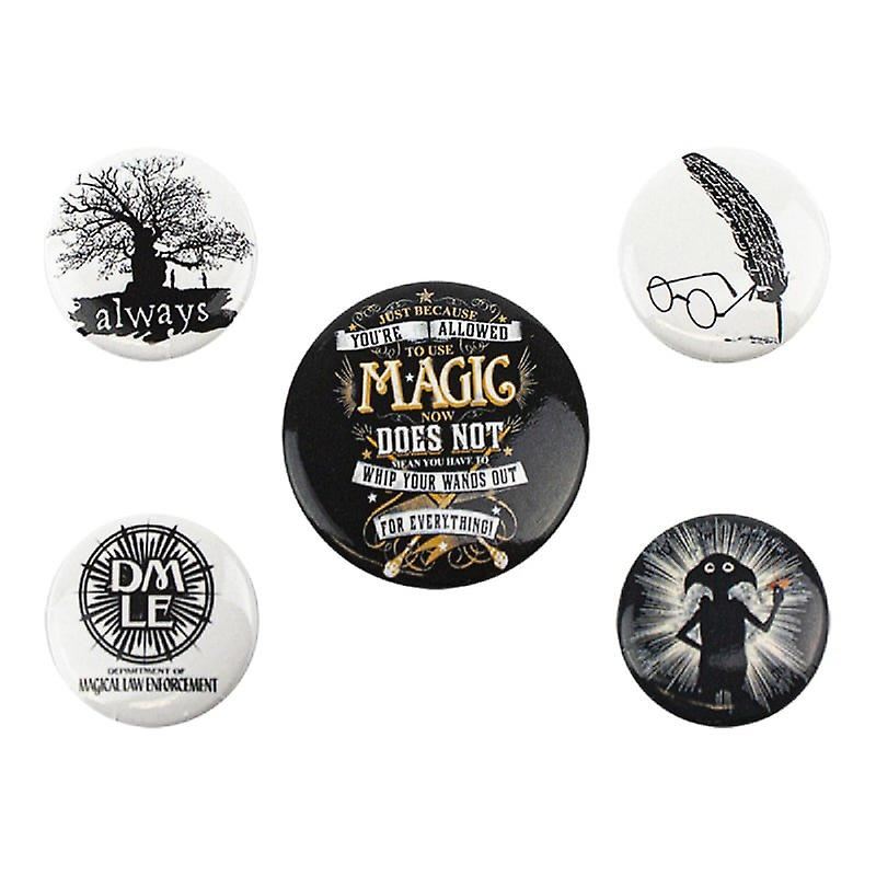 HARRY POTTER Official Pin Backed Badge Pack SYMBOLS