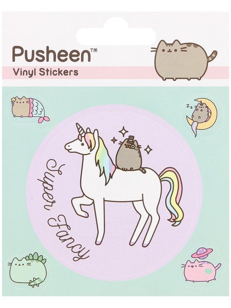 PUSHEEN Official Super Fancy Sheet of Vinyl Stickers (Mythical) - 5 Stickers on Sheet