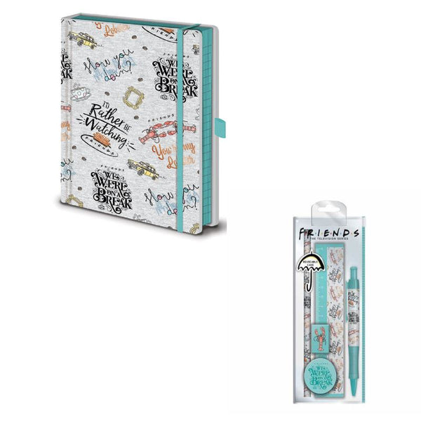 Friends (Marl) Stationery Set and notebook