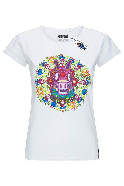 FORTNITE | Toys & Gamers | Llama | White | Short Sleeved | Unisex Kids | Crew | Gaming Cotton T-Shirt Sizes 10 - 16 Years