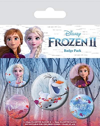 DISNEY FROZEN 2  Official Pin Backed Badge Pack