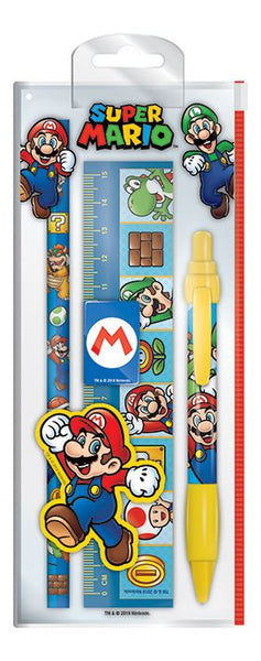 Super Mario characters 6 item Stationery set