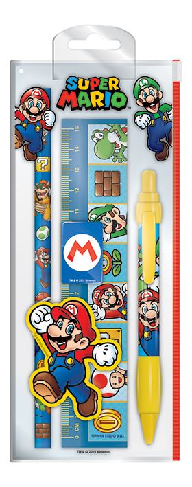Super Mario characters 6 item Stationery set