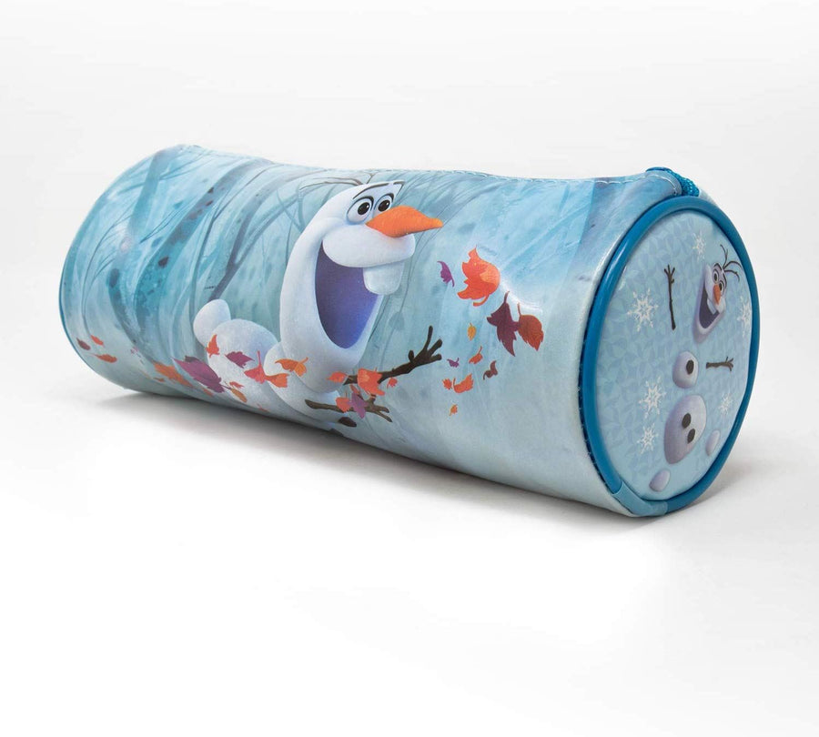 FROZEN 2 Barrel School Pencil Case Round Zipped