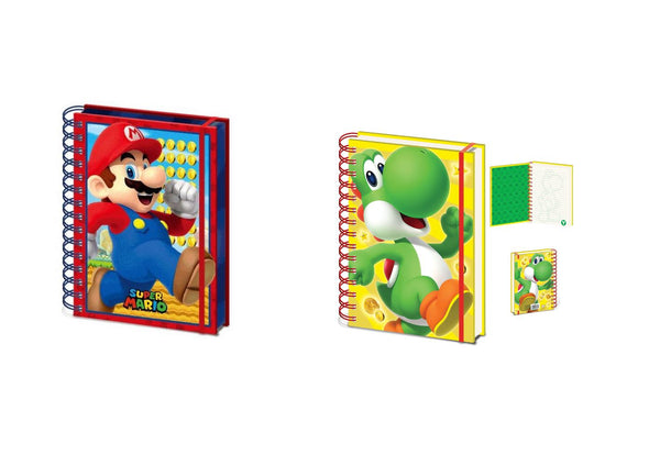 Pyramid International | Super Mario | 2 x A5 Notebook | Officially Licensed