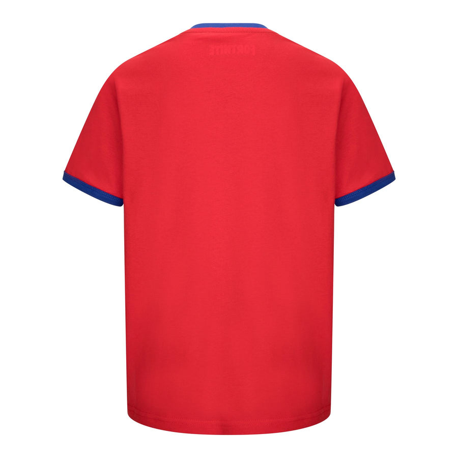 FORTNITE | SKY STALKER | Red | Short Sleeved | Unisex Kids | Crew | Gaming Cotton T-Shirt Sizes 10 - 14 Years