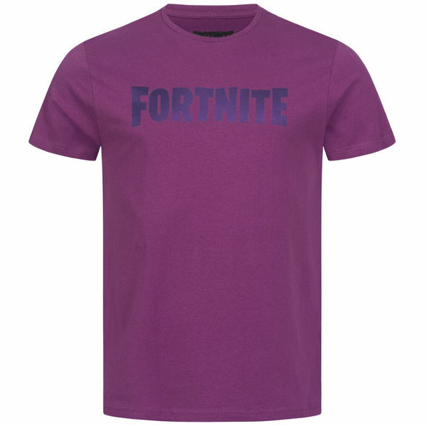 FORTNITE | Toys & Gamers | LOGO | Violet | Short Sleeved | Unisex Kids | Crew | Gaming Cotton T-Shirt Sizes 10 - 16 Years