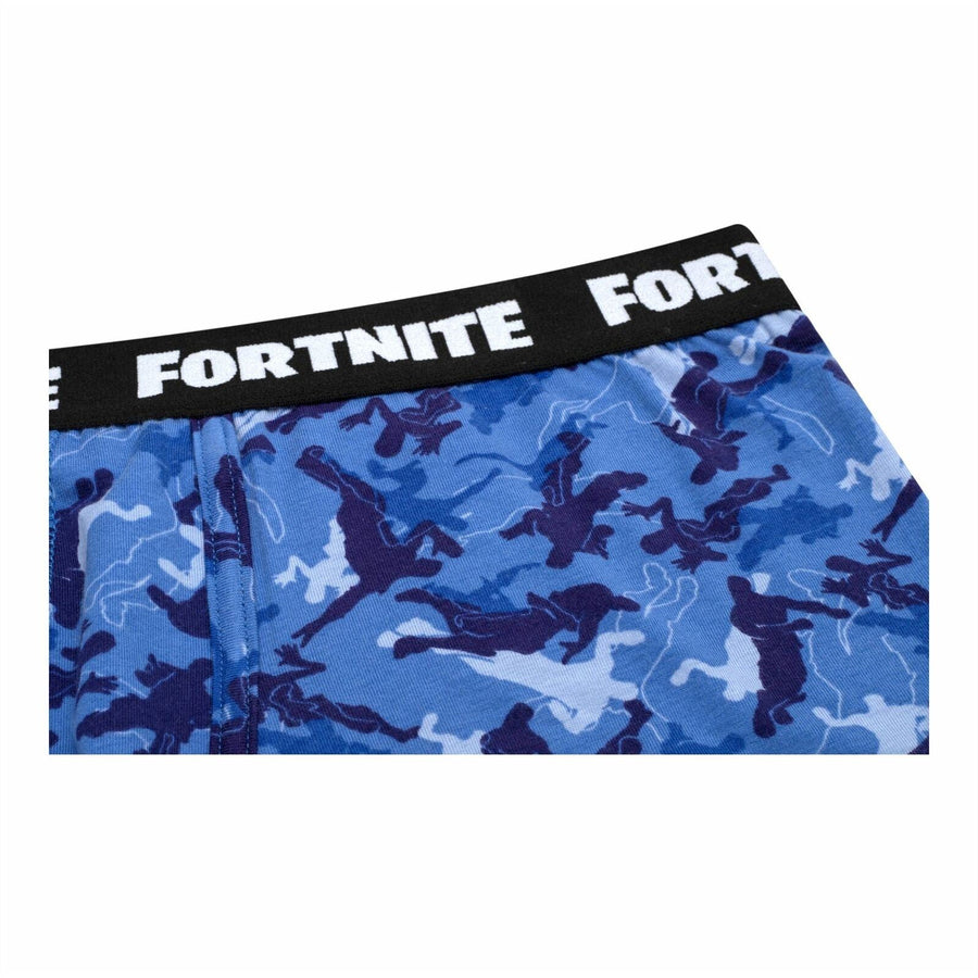 FORTNITE | CAMO | Blue Gaming Cotton Fortnite Boxers Sizes XS-XL 3 Pack