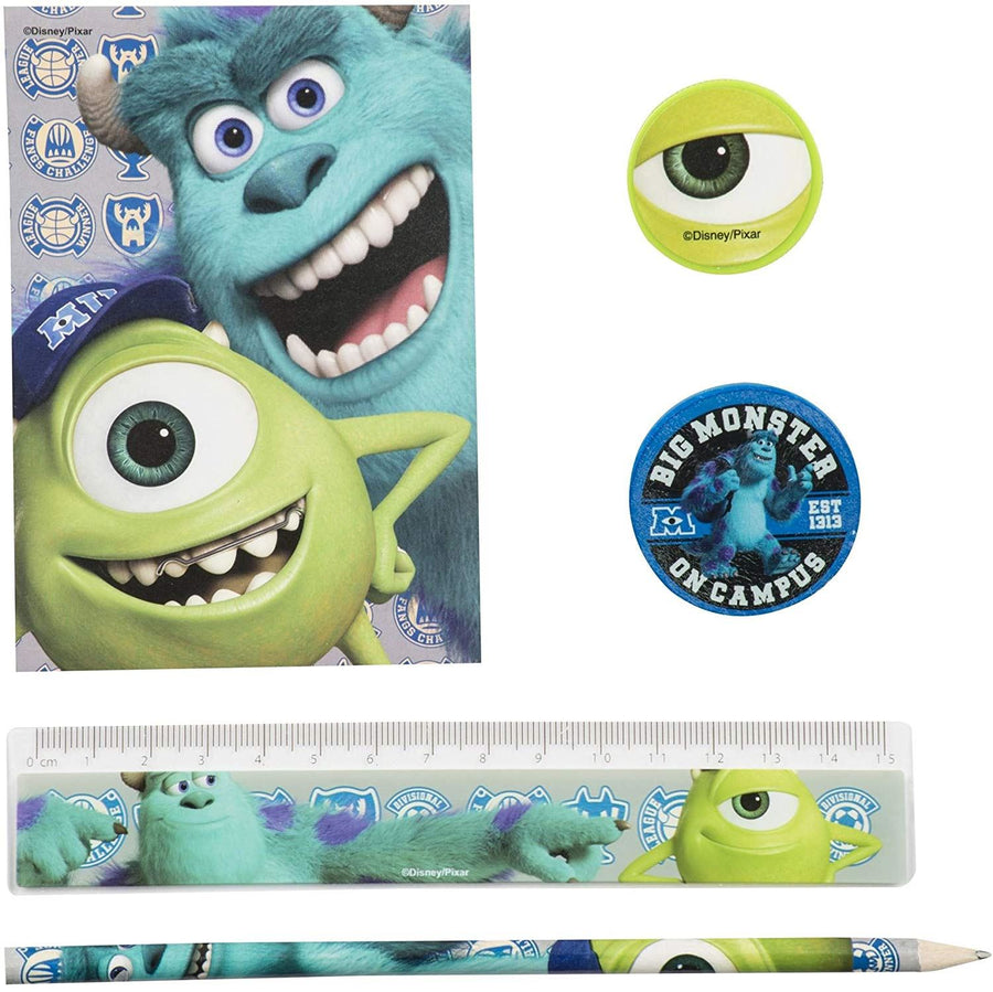 MONSTERS UNIVERSITY 5 Piece Stationery Set