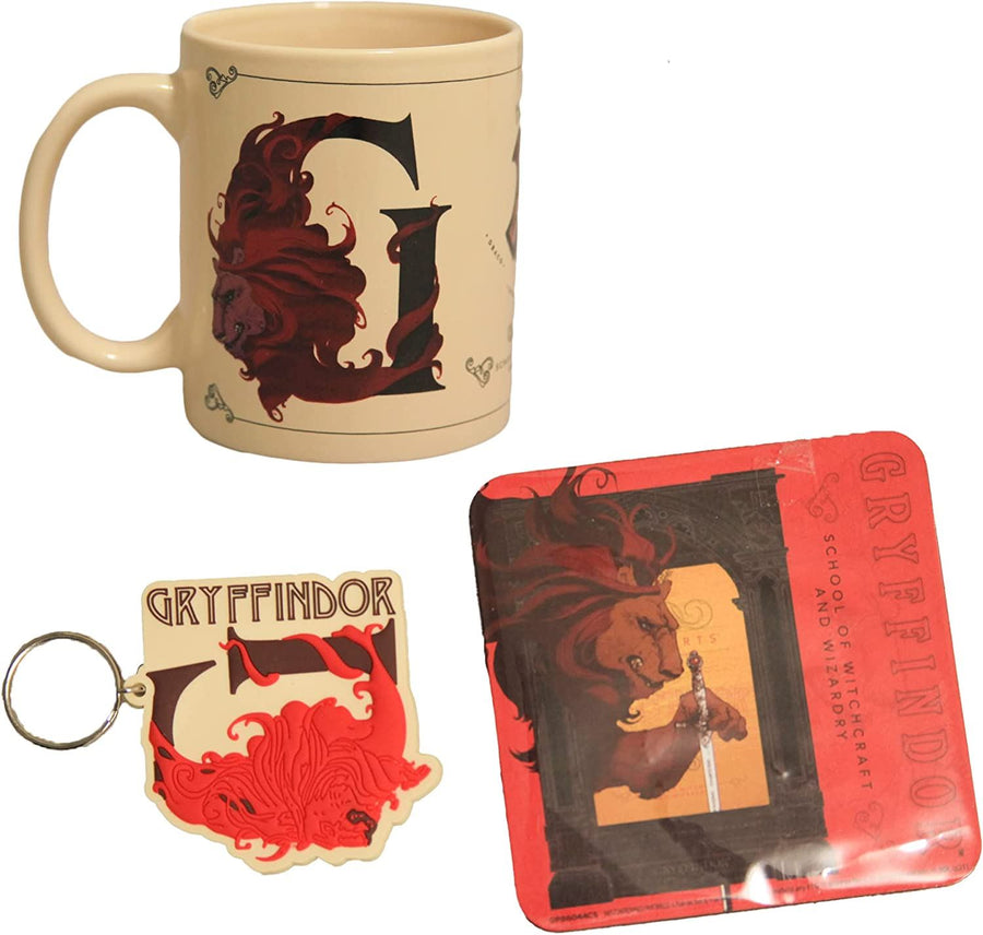 Harry Potter| Intricate | Gryffindor | Gift Set 3 Piece Mug set
