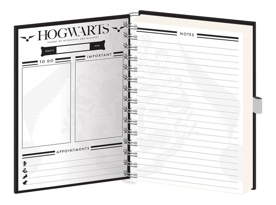 HARRY POTTER A5 Daily Planner Spiral Bound HOGWARTS STRIPE
