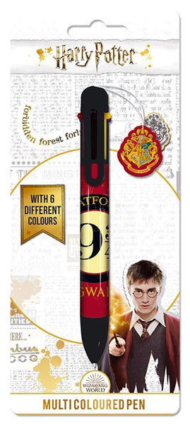 Harry Potter 9 & 3/4 6  Multi Coloured Pen