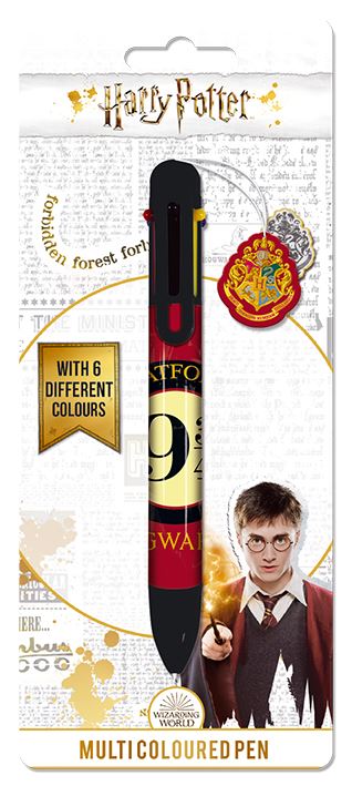 Harry Potter 9 & 3/4 6  Multi Coloured Pen