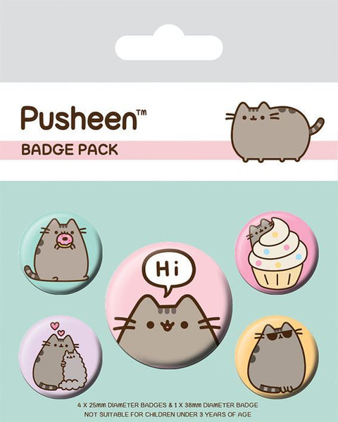 Pusheen (Pusheen Says Hi) badge pack