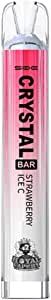 Royal Vapery Crystal Bar Vape 600 Puff Disposable 2ml Zero 0 Nicotine Draw Activated (Strawberry Ice C