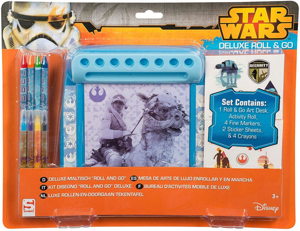 STAR WARS Classic Roll & Go Activity Roll Art Desk