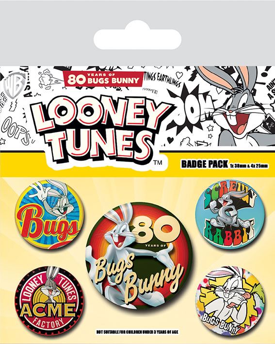 Looney Tunes 80th Anniversary Badge Pack