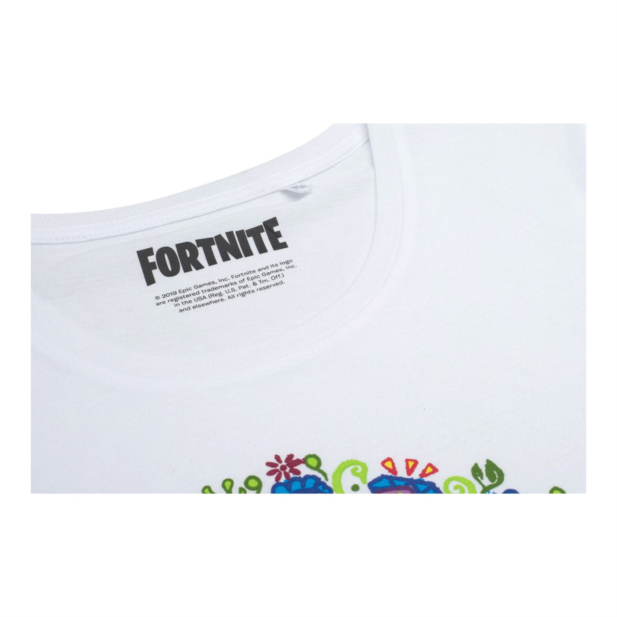 FORTNITE | Toys & Gamers | Llama | White | Short Sleeved | Unisex Kids | Crew | Gaming Cotton T-Shirt Sizes 10 - 16 Years