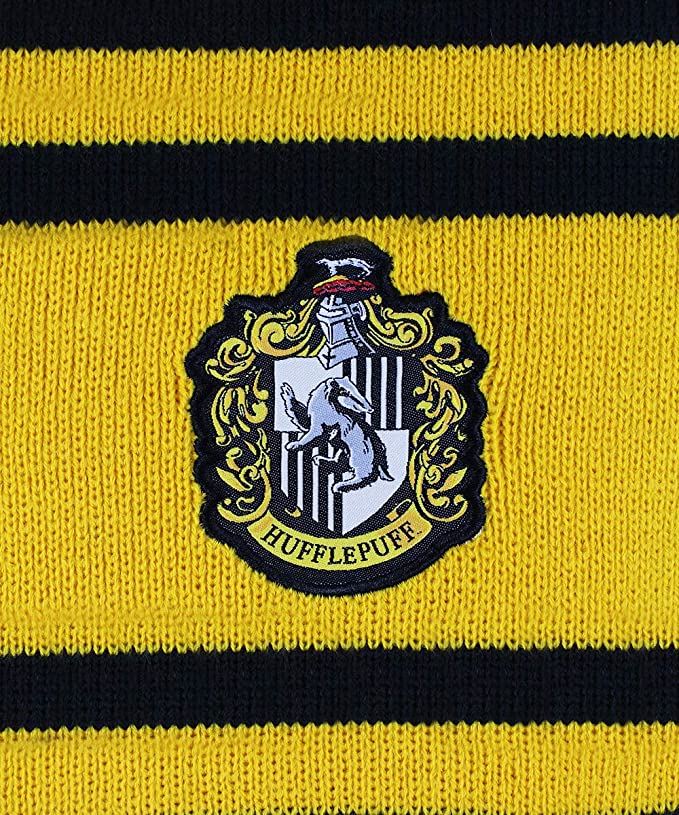 Harry Potter Hufflepuff House Knitted Scarf Yellow and Black