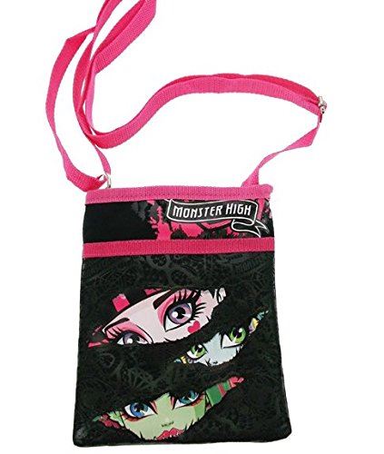 MONSTER HIGH | Black & Pink Crossover Shoulder Purse Bag