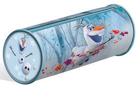 FROZEN 2 Barrel School Pencil Case Round Zipped