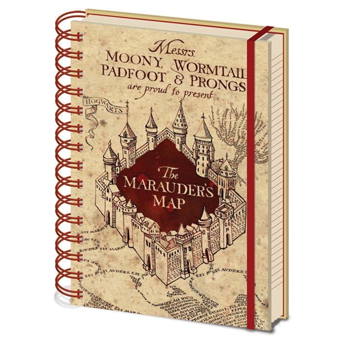 Harry Potter (The Marauders Map) A5 Wiro Notebook