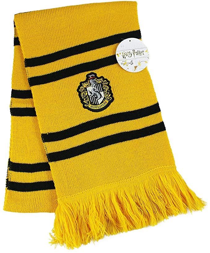 Harry Potter Hufflepuff House Knitted Scarf Yellow and Black