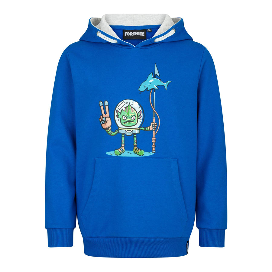 FORTNITE | CAPTAIN FISHSTICKS | Blue | Long Sleeved | Unisex Kids | Drawstring Hooded | Gaming Cotton Hoodie Sizes 10-16 Years……