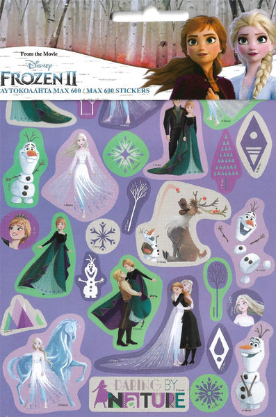 DISNEY FROZEN STICKER BOOK with 8 Sheets and over 600 Stickers