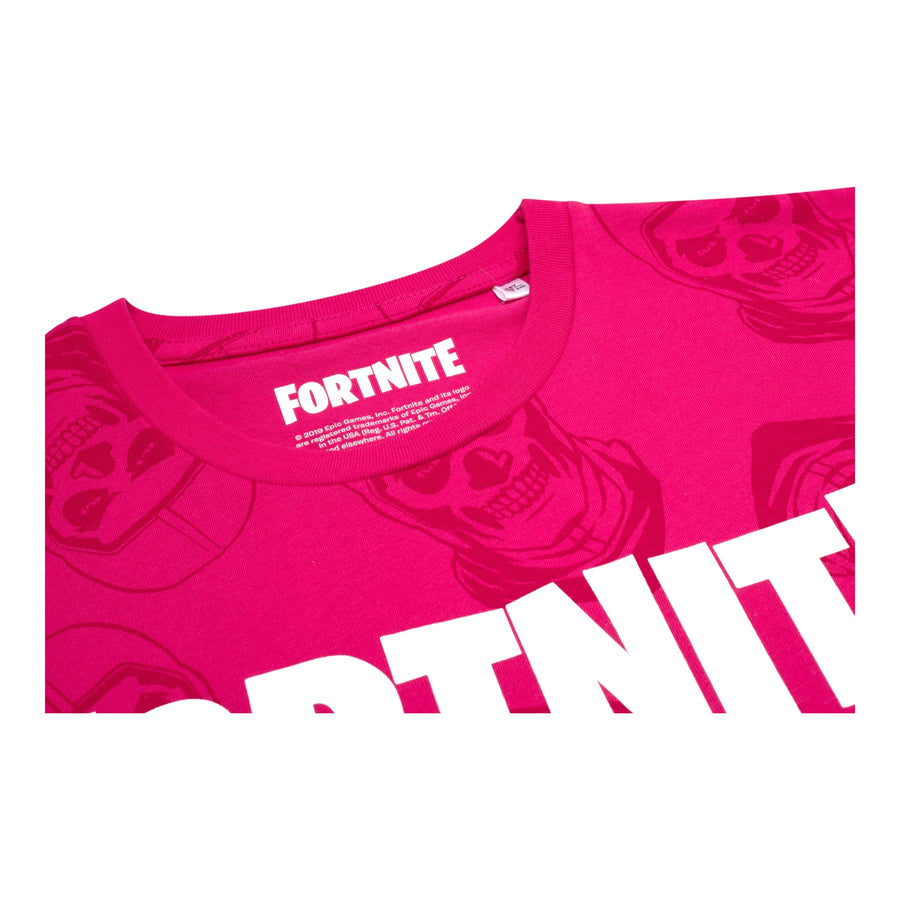 FORTNITE | KNIGHT | Pink | Short Sleeved | Unisex Kids | Crew | Gaming Cotton T-Shirt Sizes 10 - 16 Years