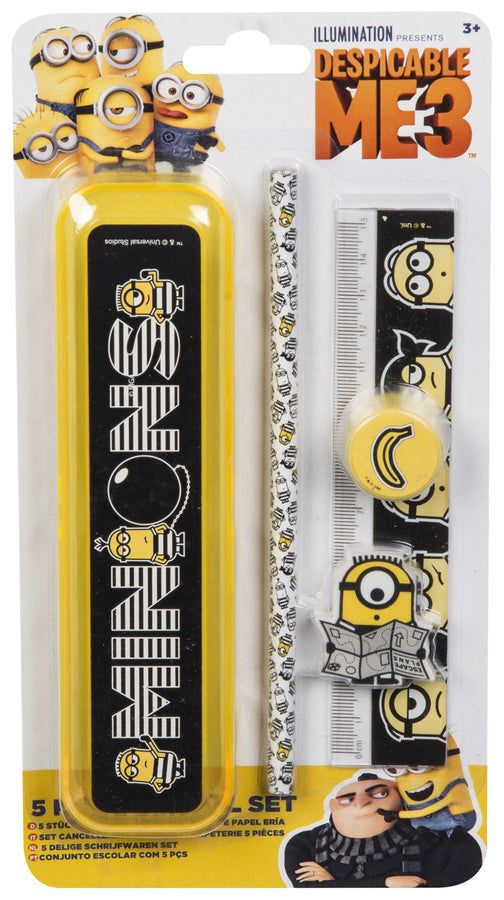 DESPICABLE ME | 5 Piece Stationery School Set MINIONS Design
