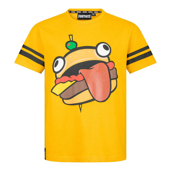 FORTNITE | Short Sleeve T-Shirt | DURR BURGER | Orange Kids Shirt | Ages 7-14 Years