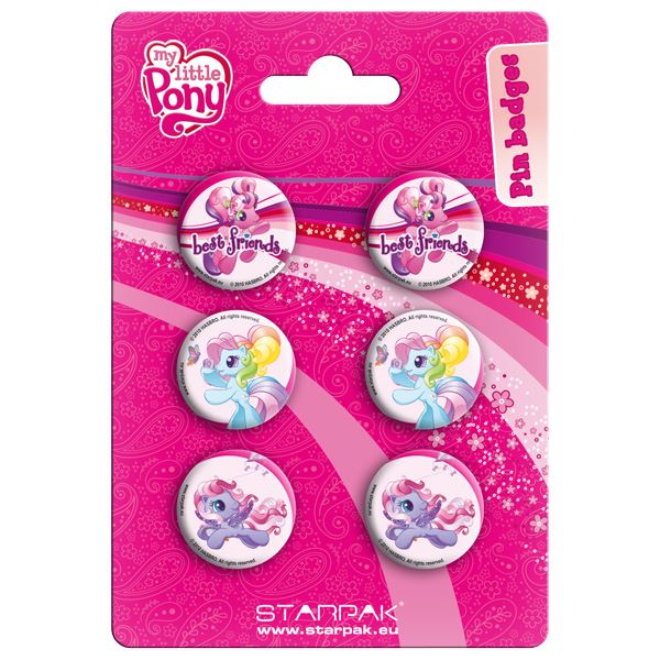 Officially Licensed | MY LITTLE PONY | 6 PIN BADGE PACK