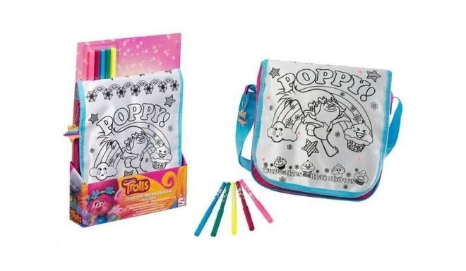 Trolls colouring bag