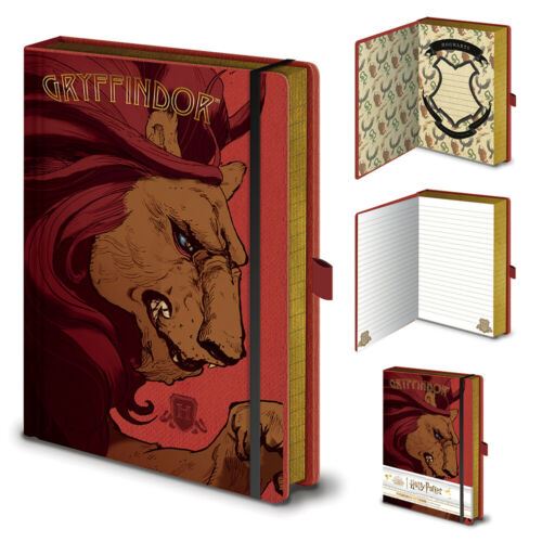Harry Potter | INTRICATE Hufflepuff, Ravenclaw,Slytherin, Gryffindor | A5 Notebook | Officially Licensed
