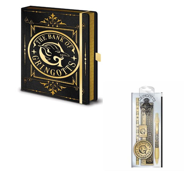Harry Potter (Gringotts) A5 Premium notebook and 5 Piece Stationery set