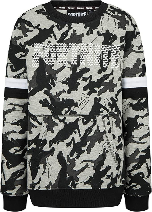 FORTNITE | CAMO LOGO| Grey Gaming Cotton Fortnite Tracksuit Sizes 7-14 Years