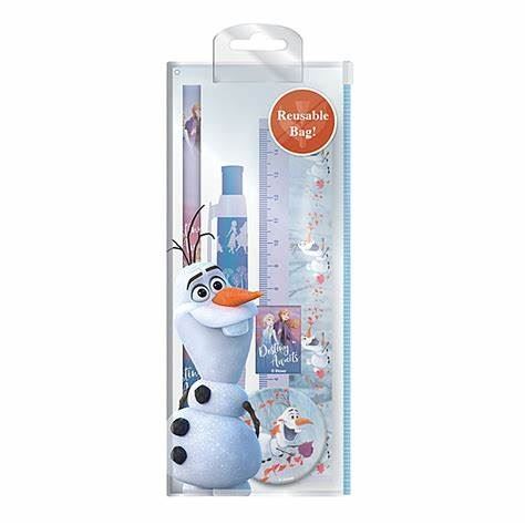 Disney  | Frozen | Snow Sparkle | A5 Notebook & 5 Piece Stationery Set | Officially Licensed