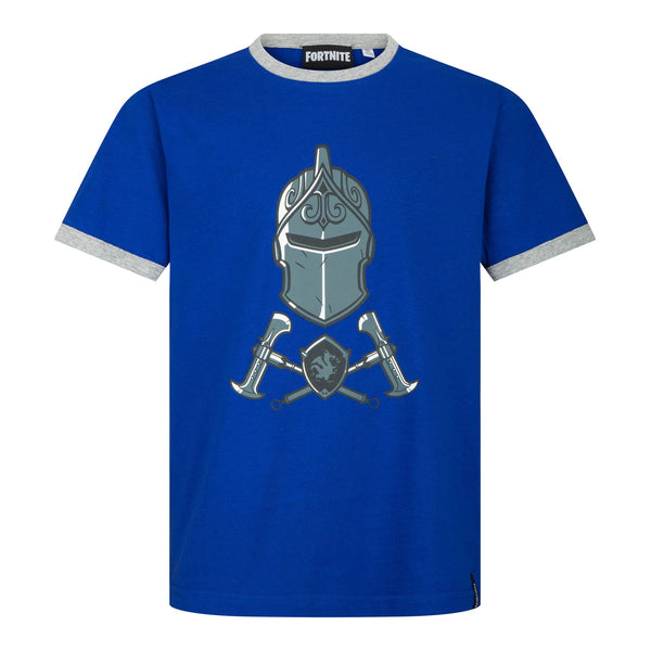 EPIC GAMES | FORTNITE | Youth T-Shirt | DARK KNIGHT | BLUE  T-Shirt | Age 10-14