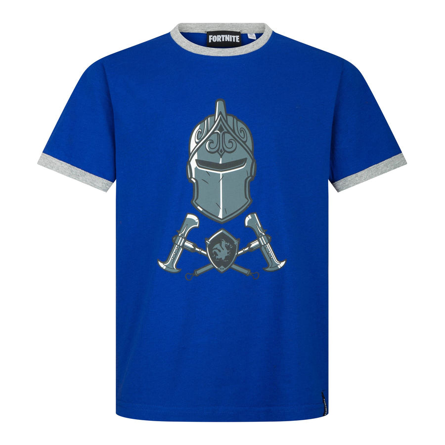 EPIC GAMES | FORTNITE | Youth T-Shirt | DARK KNIGHT | BLUE  T-Shirt | Age 10-14