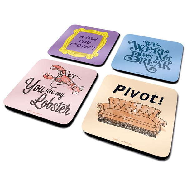 Friends (Quotes) 4 Coaster Set