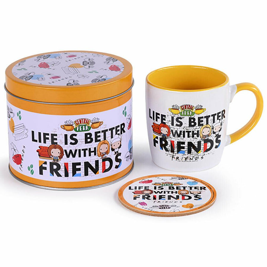 Friends Life Is Better Mug and Coaster Set in Gift Tin